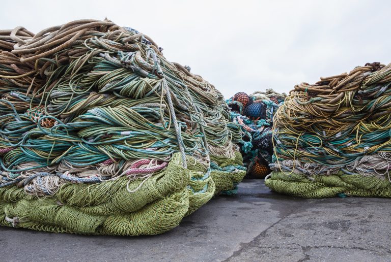 Piles of Fishing Nets