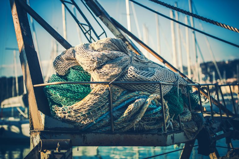 Fishing Nets on a trawling vessel